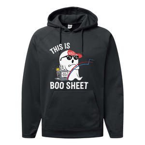 This Is Boo Sheet Election Day Ghost Of Trump Voter Performance Fleece Hoodie