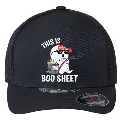 This Is Boo Sheet Election Day Ghost Of Trump Voter Flexfit Unipanel Trucker Cap