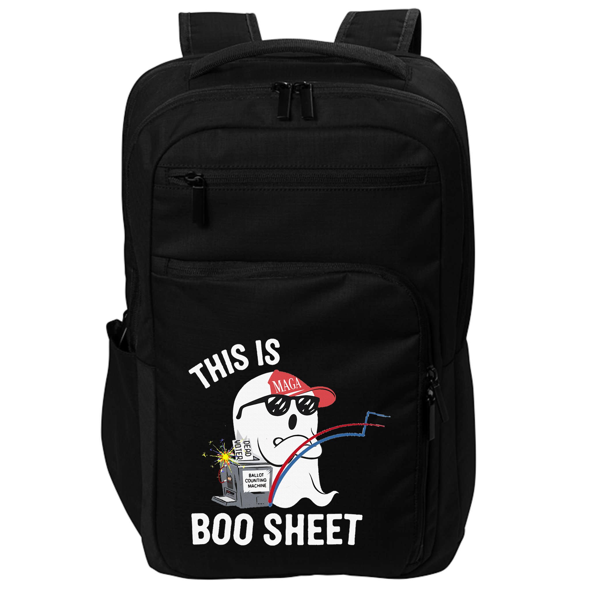 This Is Boo Sheet Election Day Ghost Of Trump Voter Impact Tech Backpack