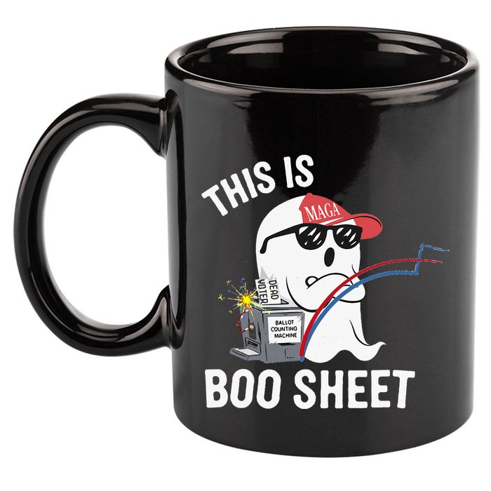 This Is Boo Sheet Election Day Ghost Of Trump Voter 11oz C Handle Ceramic Mug