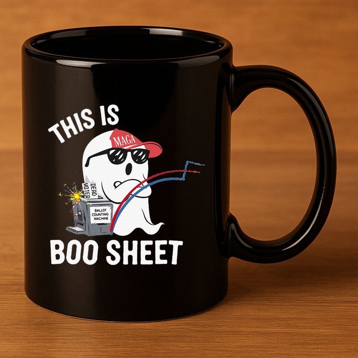 This Is Boo Sheet Election Day Ghost Of Trump Voter 11oz C Handle Ceramic Mug