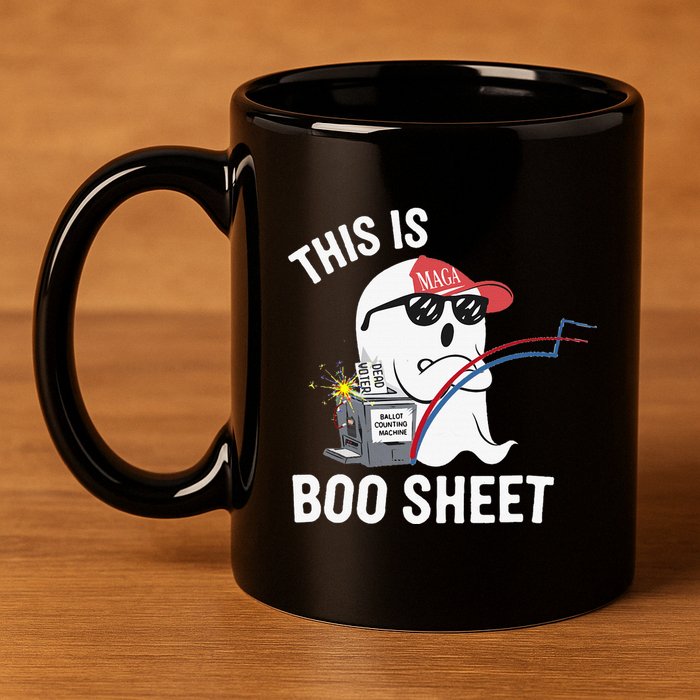 This Is Boo Sheet Election Day Ghost Of Trump Voter 11oz C Handle Ceramic Mug