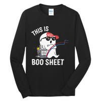 This Is Boo Sheet Election Day Ghost Of Trump Voter Tall Long Sleeve T-Shirt