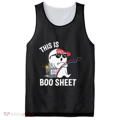 This Is Boo Sheet Election Day Ghost Of Trump Voter Mesh Reversible Basketball Jersey Tank