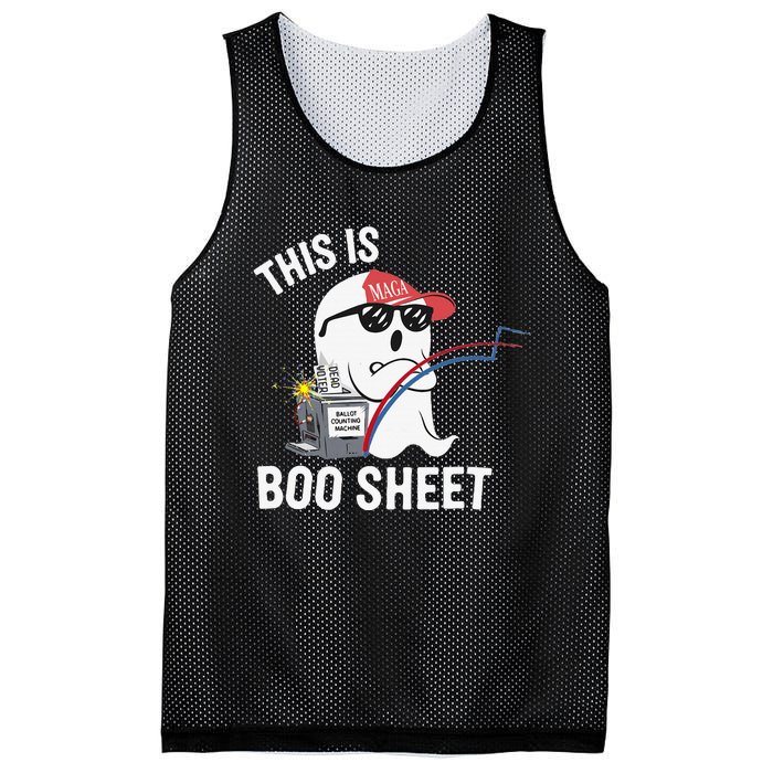 This Is Boo Sheet Election Day Ghost Of Trump Voter Mesh Reversible Basketball Jersey Tank