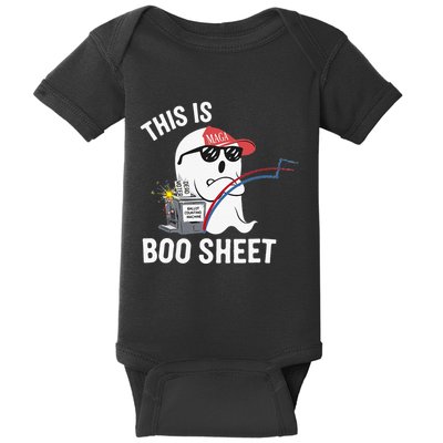 This Is Boo Sheet Election Day Ghost Of Trump Voter Baby Bodysuit