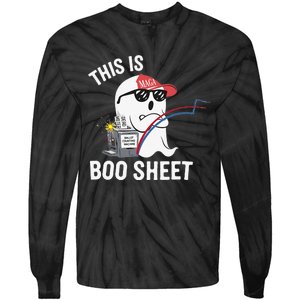 This Is Boo Sheet Election Day Ghost Of Trump Voter Tie-Dye Long Sleeve Shirt