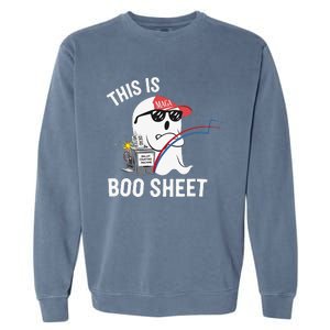 This Is Boo Sheet Election Day Ghost Of Trump Voter Garment-Dyed Sweatshirt