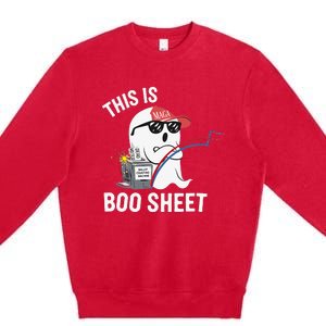 This Is Boo Sheet Election Day Ghost Of Trump Voter Premium Crewneck Sweatshirt