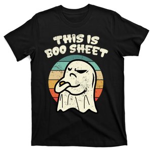 This Is Boo Sheet Ghost Retro Halloween Costume T-Shirt