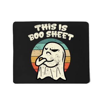 This Is Boo Sheet Ghost Retro Halloween Costume Mousepad