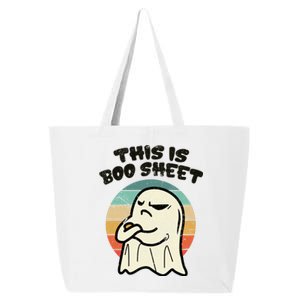 This Is Boo Sheet Ghost Retro Halloween Costume 25L Jumbo Tote