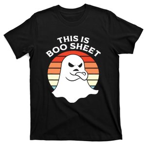 This Is Boo Sheet Ghost Retro Halloween Costume T-Shirt