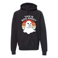 This Is Boo Sheet Ghost Retro Halloween Costume Premium Hoodie