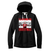 Trump ILl Be Home For Christmas Women's Fleece Hoodie