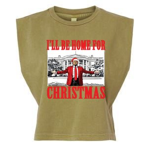 Trump ILl Be Home For Christmas Garment-Dyed Women's Muscle Tee