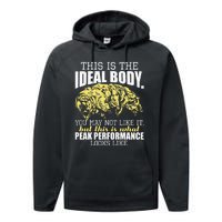 The Ideal Body You May Not Like It Tardigrade Moss Piglet Performance Fleece Hoodie