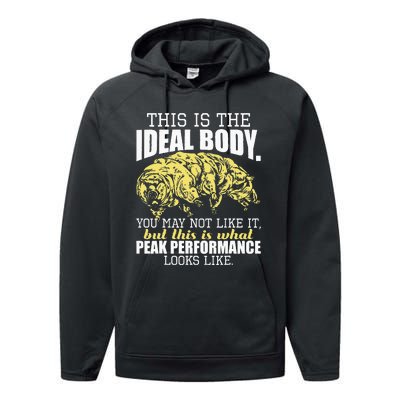 The Ideal Body You May Not Like It Tardigrade Moss Piglet Performance Fleece Hoodie