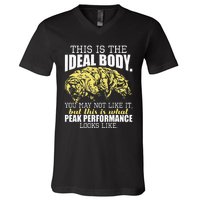 The Ideal Body You May Not Like It Tardigrade Moss Piglet V-Neck T-Shirt