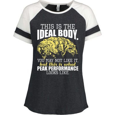 The Ideal Body You May Not Like It Tardigrade Moss Piglet Enza Ladies Jersey Colorblock Tee