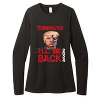 Trumpinator I'll Be Back 2024 Womens CVC Long Sleeve Shirt