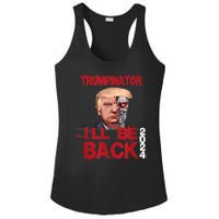 Trumpinator I'll Be Back 2024 Ladies PosiCharge Competitor Racerback Tank