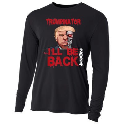 Trumpinator I'll Be Back 2024 Cooling Performance Long Sleeve Crew