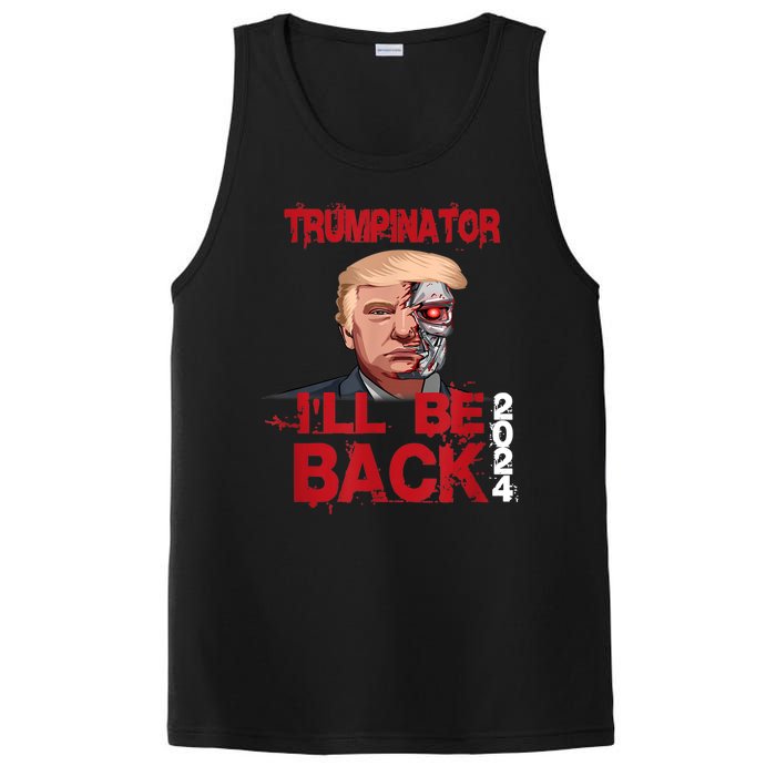 Trumpinator I'll Be Back 2024 PosiCharge Competitor Tank