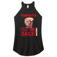 Trumpinator I'll Be Back 2024 Women's Perfect Tri Rocker Tank