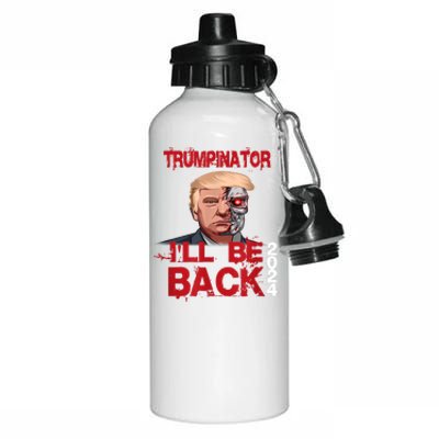 Trumpinator I'll Be Back 2024 Aluminum Water Bottle