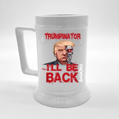 Trumpinator I'll Be Back 2024 Beer Stein