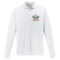 Trump Ill Be Home For Christmas White House Festive Holiday Performance Long Sleeve Polo