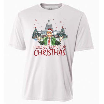 Trump Ill Be Home For Christmas White House Festive Holiday Cooling Performance Crew T-Shirt