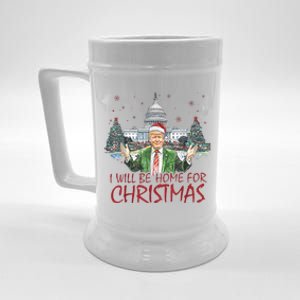 Trump Ill Be Home For Christmas White House Festive Holiday Beer Stein