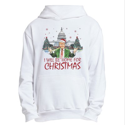 Trump Ill Be Home For Christmas White House Festive Holiday Urban Pullover Hoodie