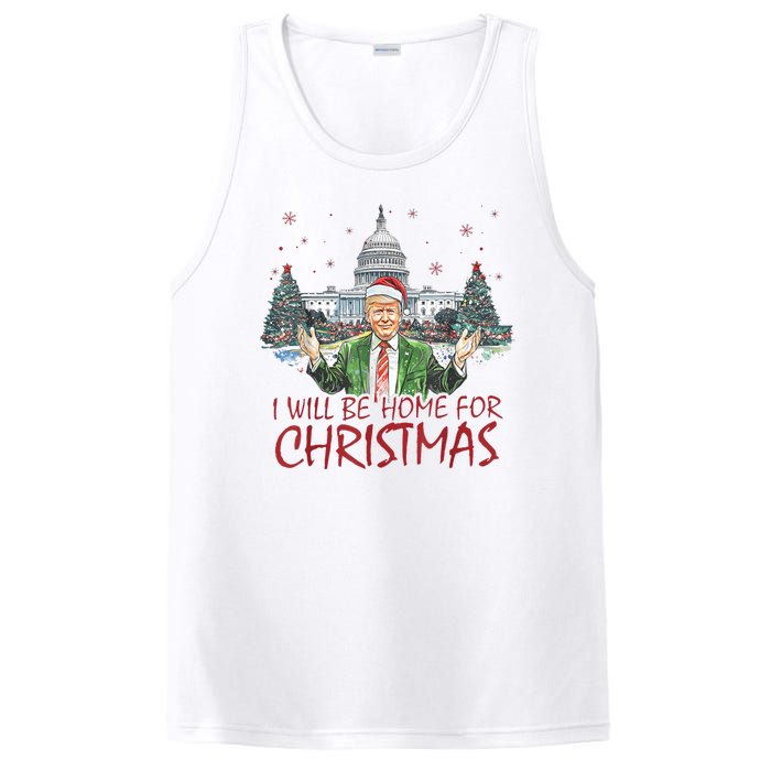 Trump Ill Be Home For Christmas White House Festive Holiday PosiCharge Competitor Tank