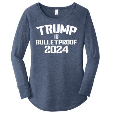 Trump Is Bulletproof 2024 Fight Election Women's Perfect Tri Tunic Long Sleeve Shirt