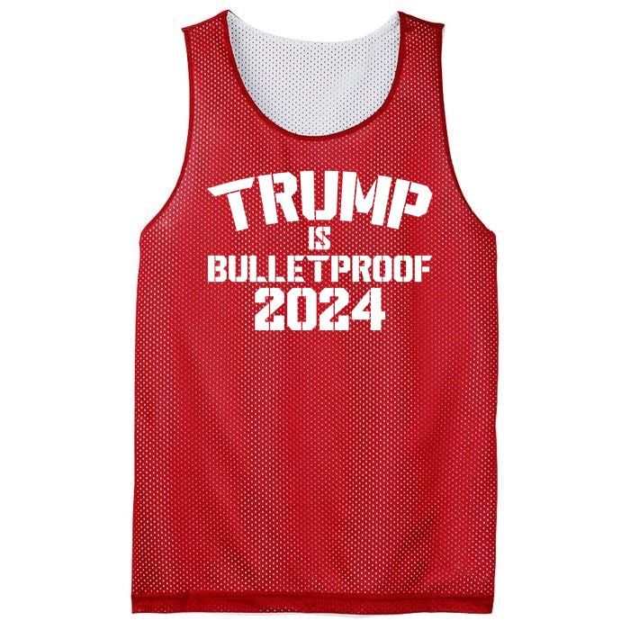 Trump Is Bulletproof 2024 Fight Election Mesh Reversible Basketball Jersey Tank