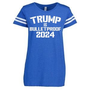 Trump Is Bulletproof 2024 Fight Election Enza Ladies Jersey Football T-Shirt