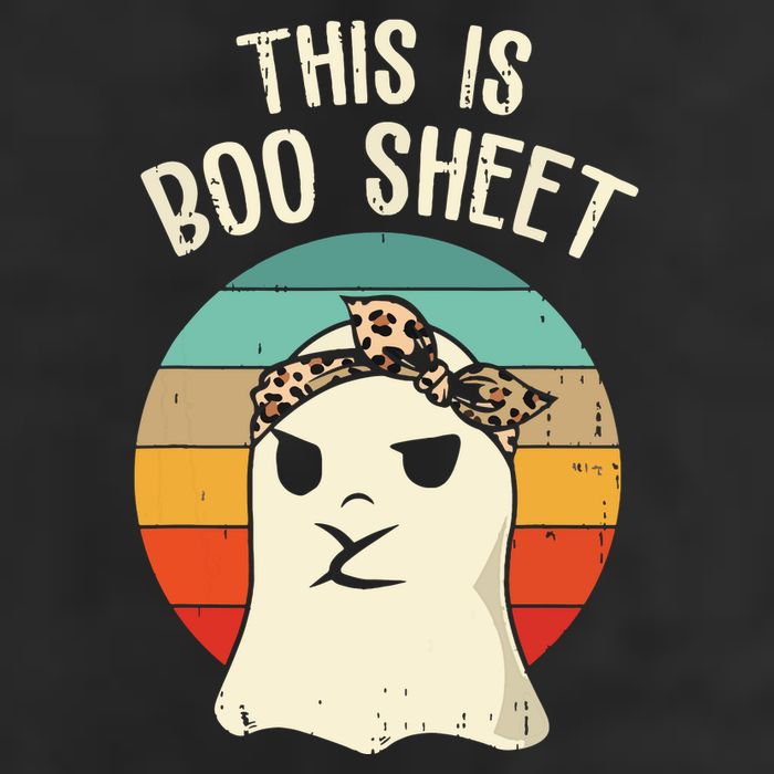 This Is Boo Sheet Ghost Retro Ghost Halloween Leopard Women Large Microfiber Waffle Golf Towel