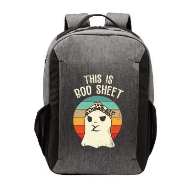This Is Boo Sheet Ghost Retro Ghost Halloween Leopard Women Vector Backpack