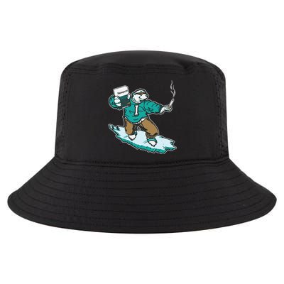 Thegoodshirts Icee Bear Smoking Cool Comfort Performance Bucket Hat