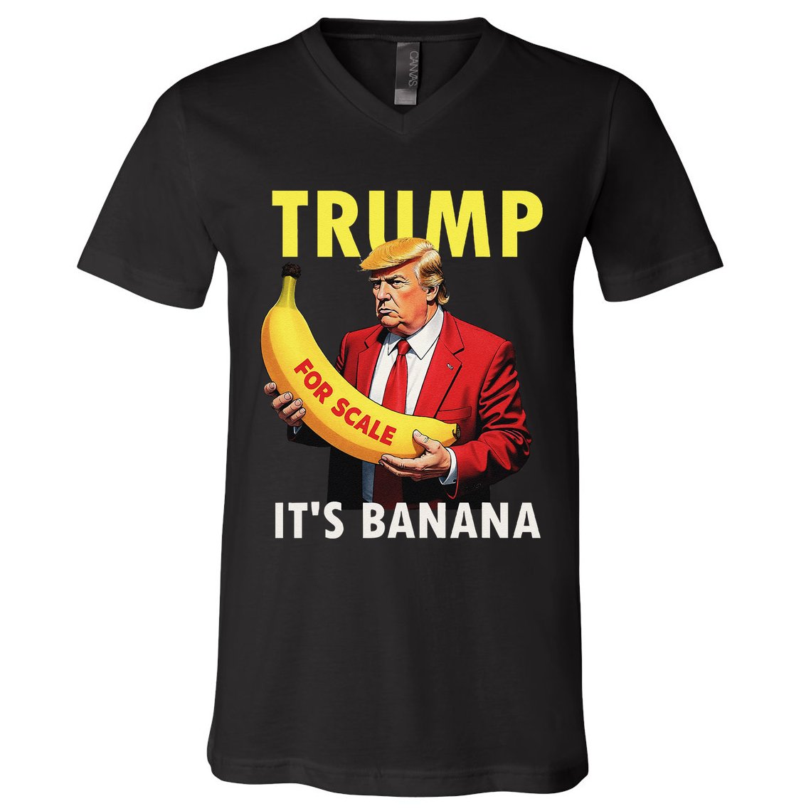 Trump ItS Banana Starship Funny V-Neck T-Shirt