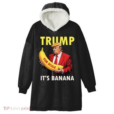 Trump ItS Banana Starship Funny Hooded Wearable Blanket
