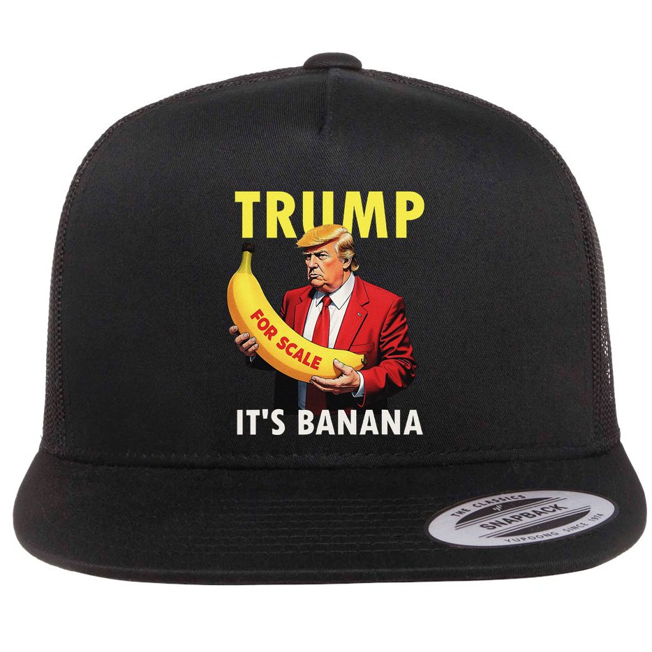Trump ItS Banana Starship Funny Flat Bill Trucker Hat