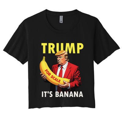 Trump ItS Banana Starship Funny Crop Top