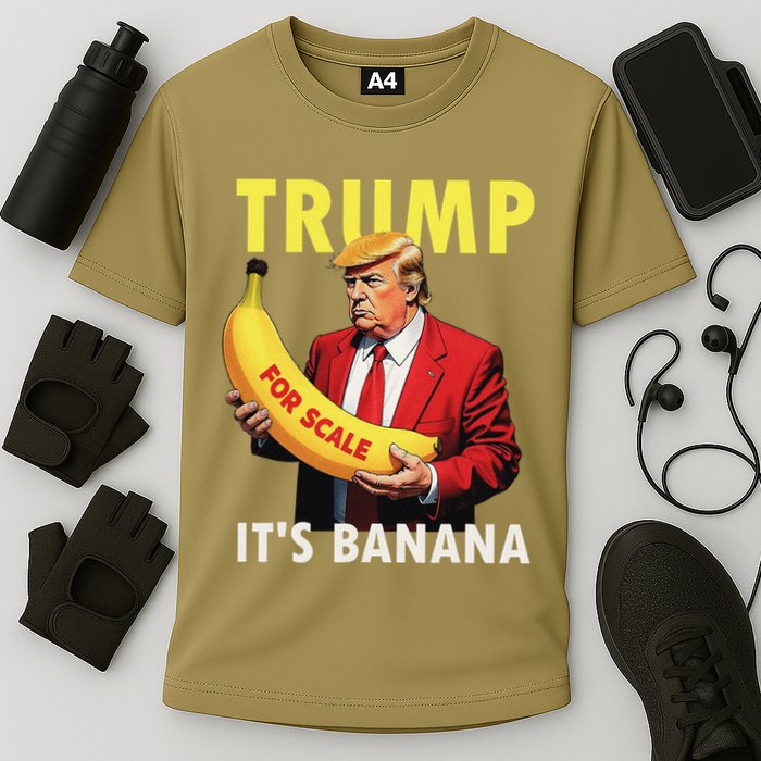 Trump ItS Banana Starship Funny Cooling Performance Crew T-Shirt