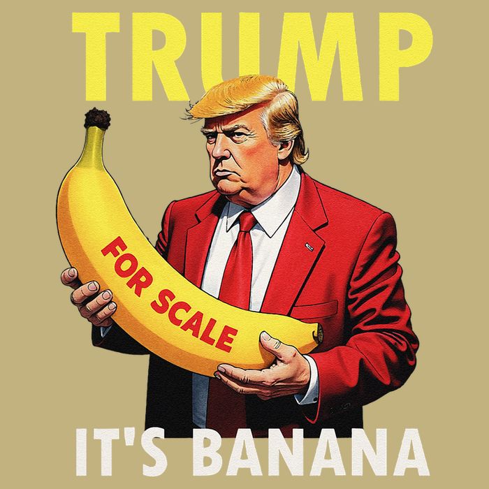 Trump ItS Banana Starship Funny Cooling Performance Crew T-Shirt