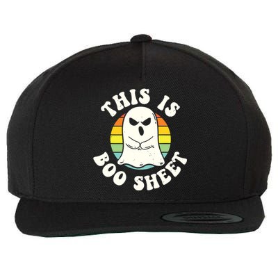 This Is Boo Sheet Ghost Retro Halloween Costume Wool Snapback Cap