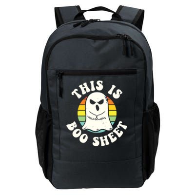 This Is Boo Sheet Ghost Retro Halloween Costume Daily Commute Backpack